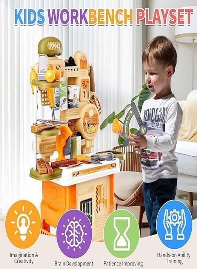 Arthasya Kids Tool Bench Set | 53 PCS Toddler Tool Set with Realistic Toy Tools & Workbench | Pretend Play Construction Kit for Boys & Girls (Ages 3+) - Image 5